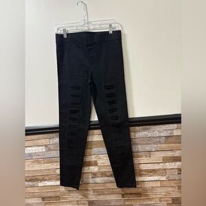 Umgee Black Distressed Pants